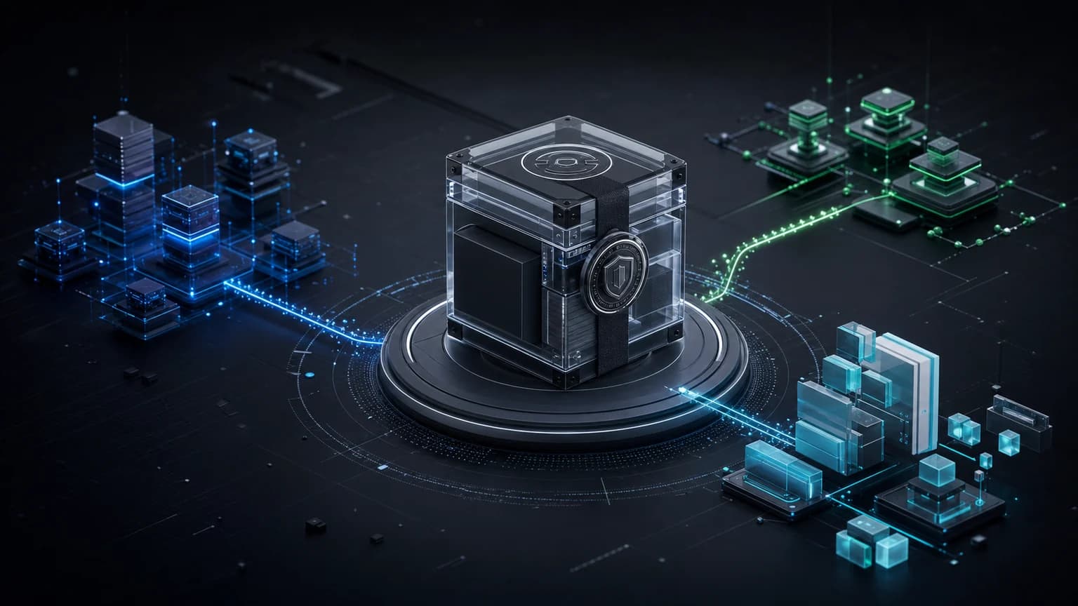 Abstract sealed software release connected to schema, operations and content systems